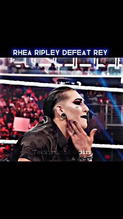 Rhea riplay defeats Rey Mysterio 👋 | Edit #shorts