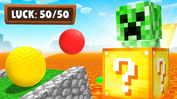 GOLF But With MINECRAFT Lucky Blocks!