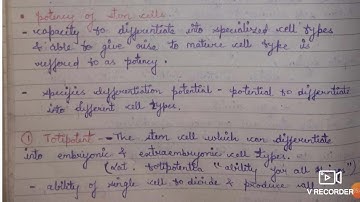Cell potency : topic -1 of unit -5 developmental biology as per csir syllabus
