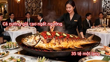 Cá nướng 35 tệ/0.5kg ở Nhã An: Ăn cả đầu xương, không chờ 4 tiếng chưa được ăn!