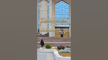 Architecture Thesis Topic - Part 3 #architecture #architectureeducation