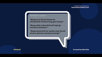 Tutorial Elearning - Cara Enroll Dosen