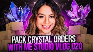 Pack Crystal Orders with Me | Crystal Studio Vlog 020 | #coldbrewcrystals