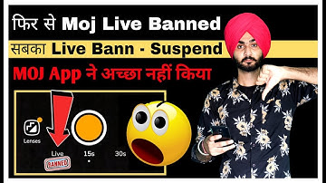 फिर से moj live option banned 😡 | Moj live steam ban problem | How To Enable Live Option On Moj App