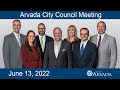 Arvada City Council Meeting - June 13, 2022