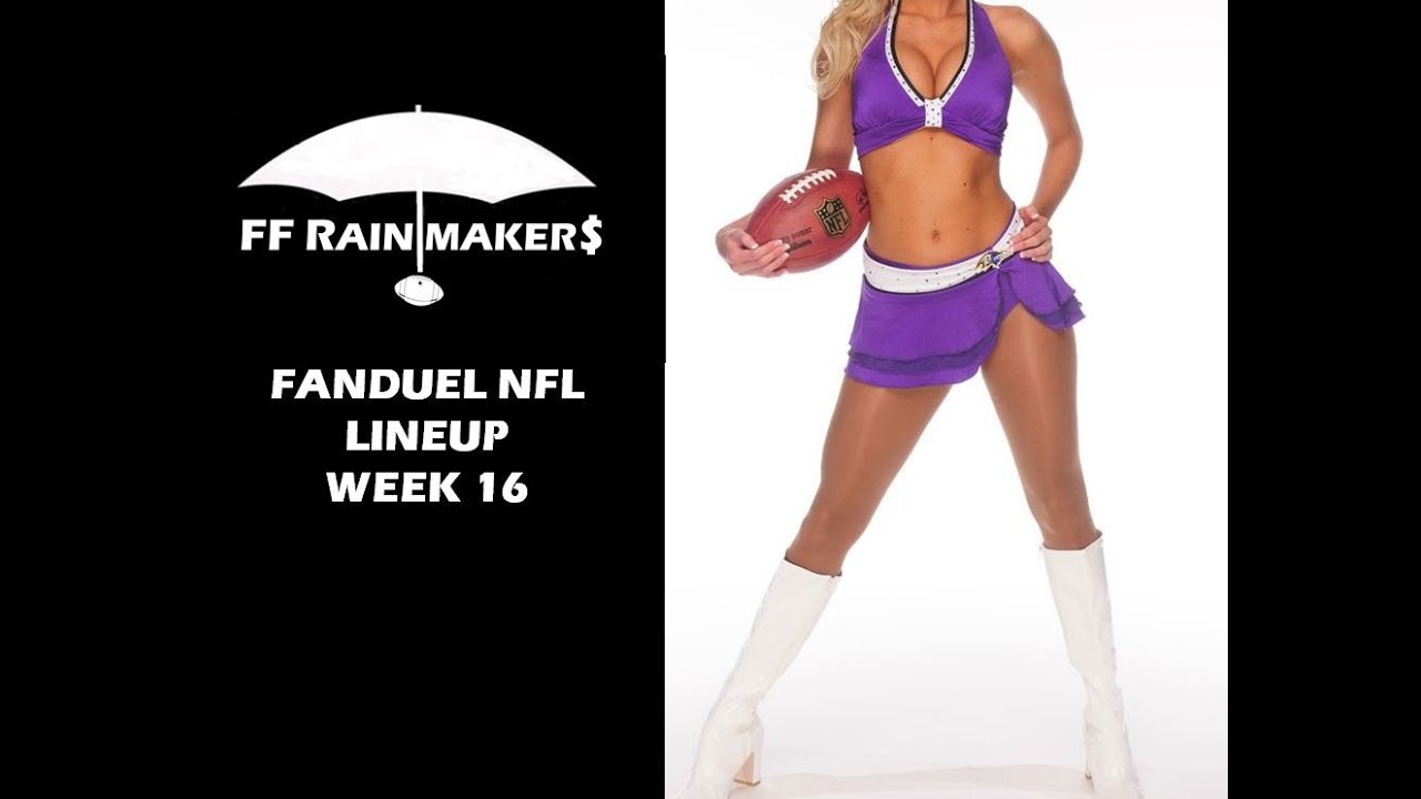 Fanduel NFL Lineup Week 16 - YouTube