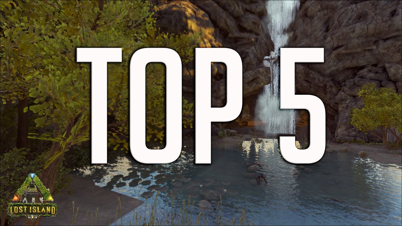 Top 5 Best Base Locations For Lost Island Ark Survival Evolved Youtube