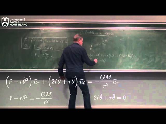 Mécanique, semestre 2, cours 3 : problème de Kepler