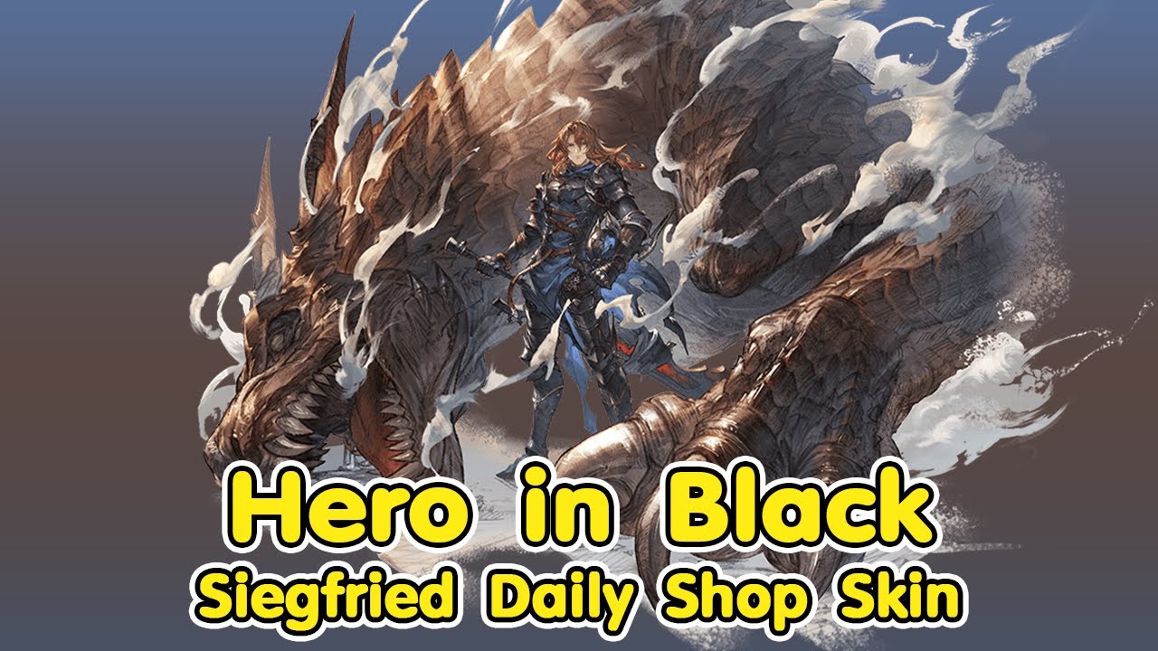 Granblue Hero In Black Siegfried Skin Showcase グランブル 漆黒の英雄 ジークフリート ショーケース Youtube