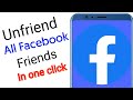 How to unfriend Facebook all Friends in one click (2022) | English Tutorial