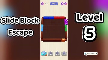 Slide Block Escape Level 5 Walkthrough 🧩 | Go Answer