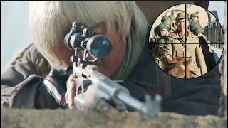 Gun God Movie! Japs massacre a village, a sniper has targets them, kills them with precise headshots