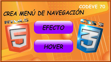 Menú de Navegación en HTML y CSS con Efecto Hover💯