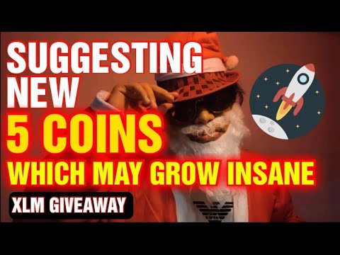 Suggesting 5 Coins🤩🔥which may grow insane 💯XLM GIVEAWAY 🎁 Band-GRT-LTC-Link-OMG