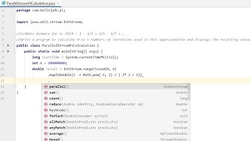 Use Java Parallel Stream to Calculate PI
