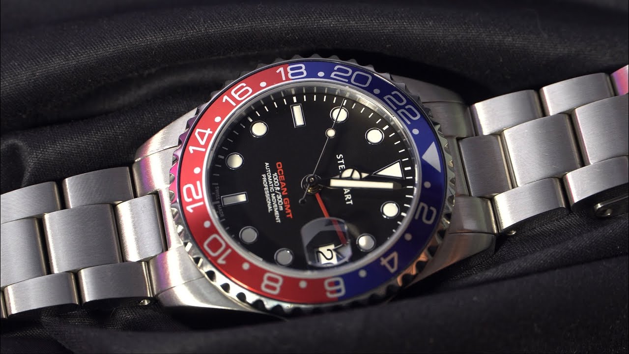 Steinhart Ocean One 39 GMT Blue Red Ceramic Review - YouTube