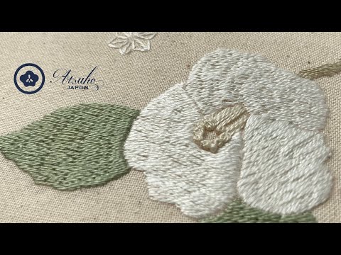 White Camellia - Hand Embroidery Process