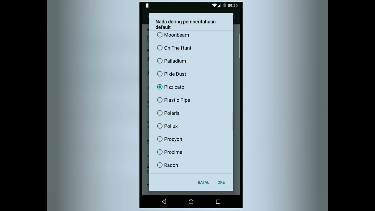 Android Lolipop 5.1.1 Notification sound