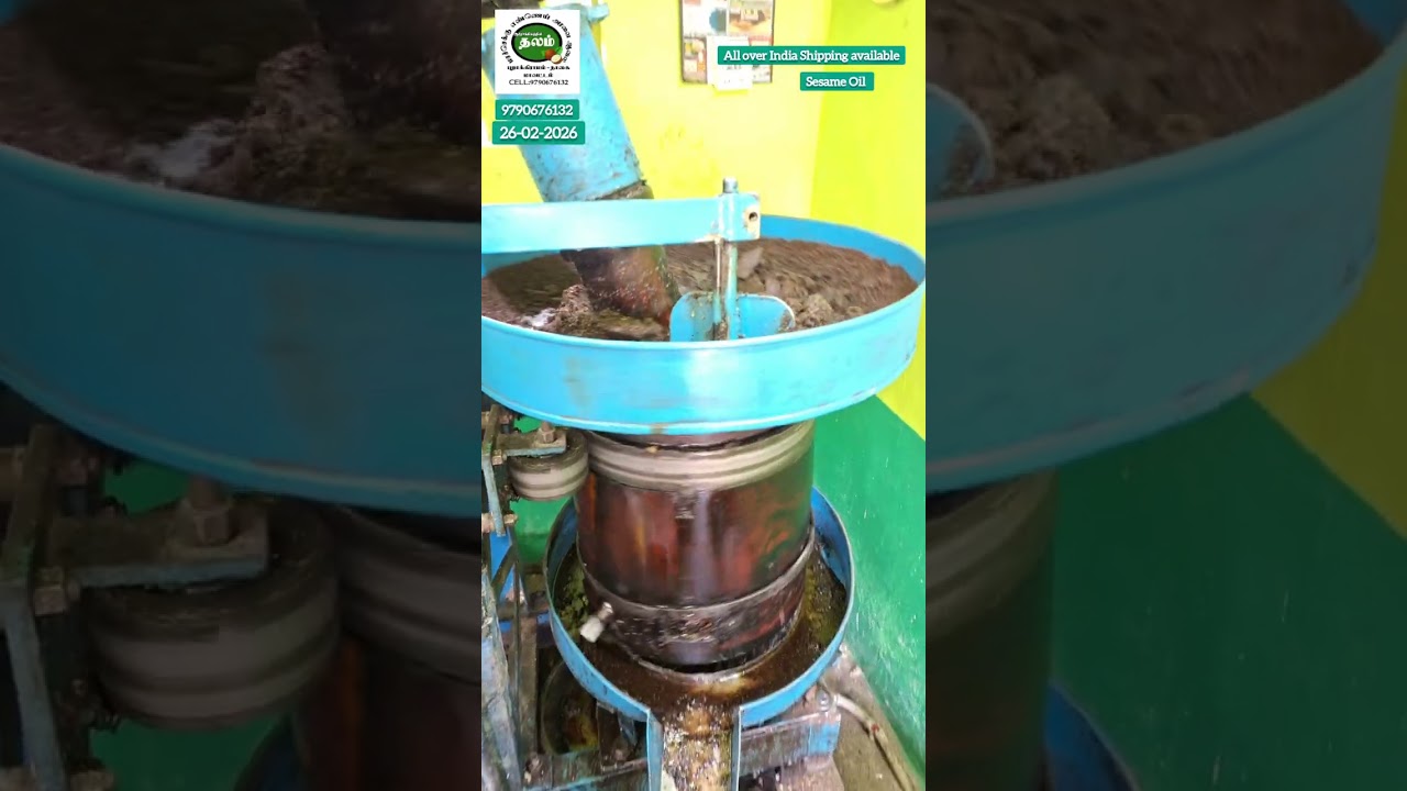 26-02-2026|நல்லெண்ணெய் தயாரித்தல்| தலம் மரச்செக்கு எண்ணெய் & தானிய அரவை ஆலை #Thalam_Oils 
