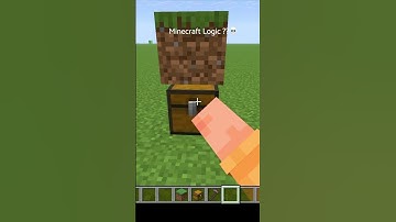 Minecraft Logic That Makes ZERO Sense 😂 #Shorts