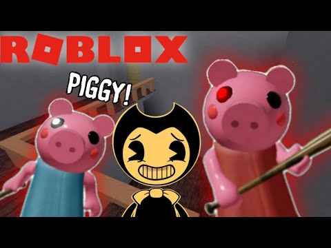 Bendy Meets Piggy Scary Batim Roblox Youtube - roblox versus bendy