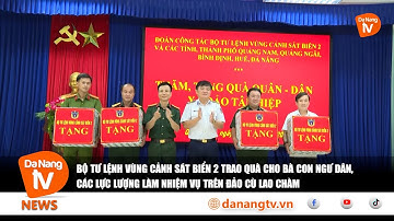 BTL VÙNG CẢNH SÁT BIỂN 2 TRAO QUÀ CHO BÀ CON NGƯ DÂN, CÁC LỰC LƯỢNG LÀM NHIỆM VỤ TRÊN ĐẢO CÙ LAO CHÀ