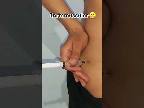 intramuscular #injection injection into the gluteal muscle