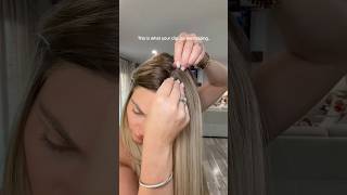Now THIS is what undetectable hair extensions look like.  #clipinextensions #hairtok