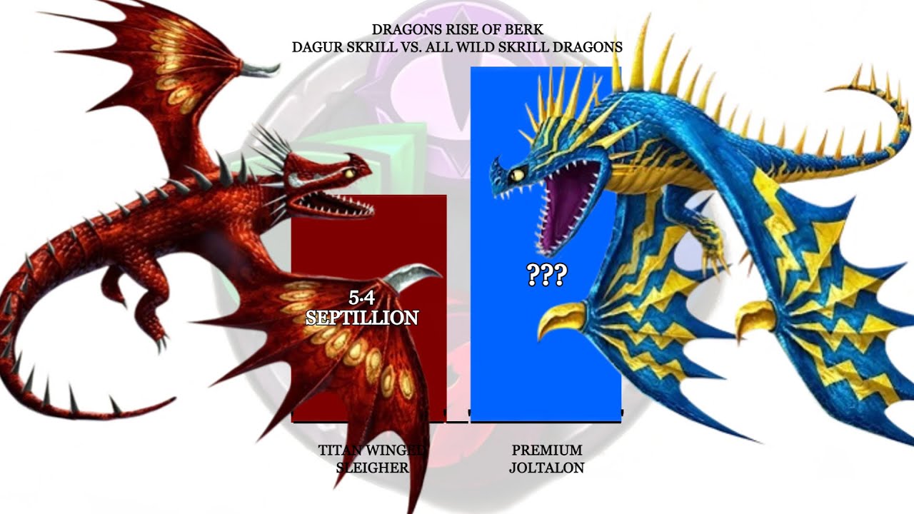 Dagur Skrill vs. Wild Skrill Dragons Infinite (power levels) | httyd ...