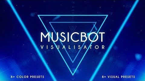 Musicbot Visualisator and Audio React Background Creator | After Effects Template