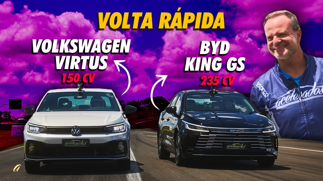 BYD KING E VIRTUS EXCLUSIVE NA VOLTA RÁPIDA | Rubinho acelera dois dos sedãs mais pedidos por vocês