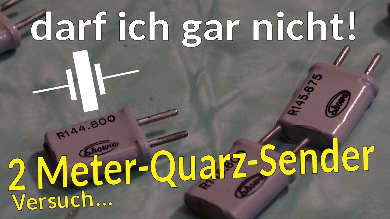 Quarz-Vervielfacher-Sender im 2-Meterband @Marlow259  Marlow Callahan