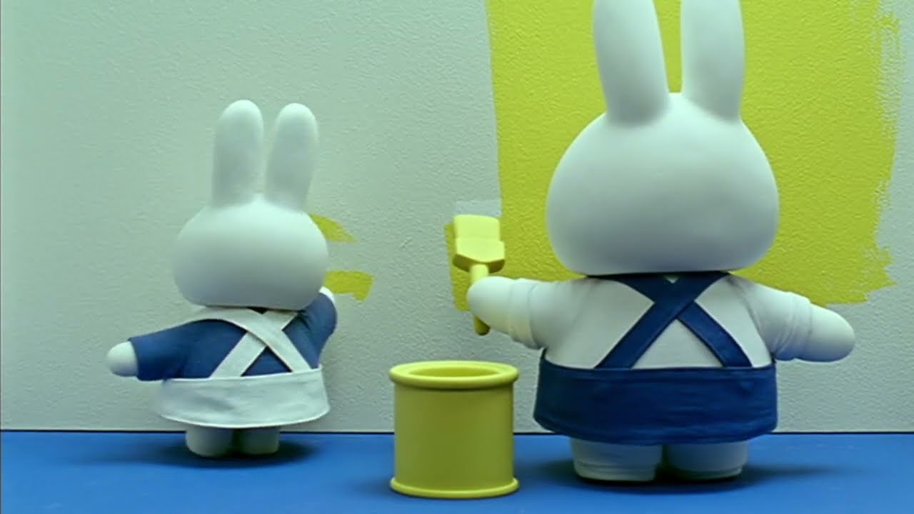 Miffy helps her dad paint the house! | Miffy | Cartoons for kids