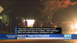 SWAT Team Called To Folsom Hospital After Armed Man, 32, Threatens Staff