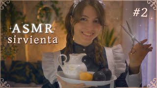 ASMR SIRVIENTA REAL 2 👑 Aprendiz te lava y corta el pelo ✂️ [ RP Soft Spoken ]