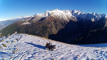 hubsan h501s drone-test follow me mode-polaris sportsman snow