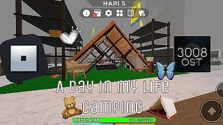 ✦a Day In my life Camping|SCP 3008 Roblox