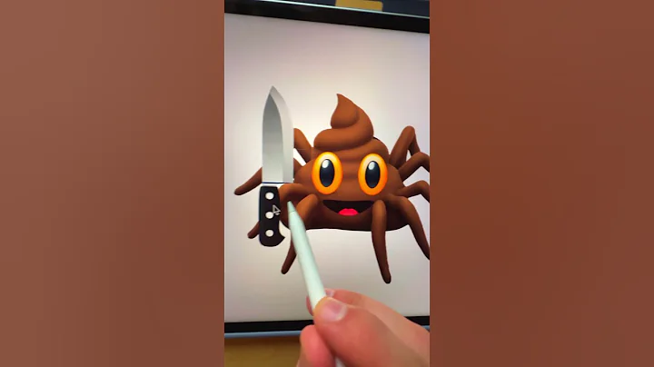 💩+🕷️ Emoji Kitchen part 3 #EmojiKitchen #emoji #procreate