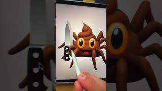 💩+🕷️ Emoji Kitchen part 3 #EmojiKitchen #emoji #procreate screenshot 4