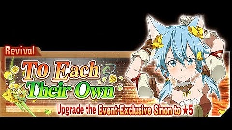 Preview Revival Story "To Each Their Own" Begins Tomorrow! SAO Memory Defrag!