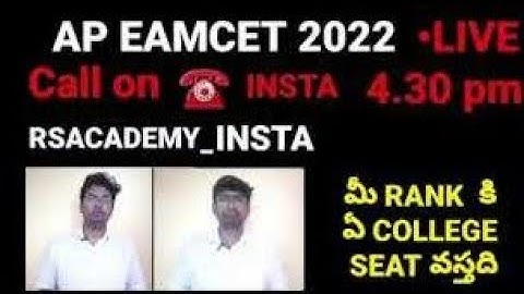 Ts Eamcet 2022|Ap Eamcet 2022|#tseamcet2022 #apeamcet2022 #eamcet #eamcet_2022_counseling #rsacademy