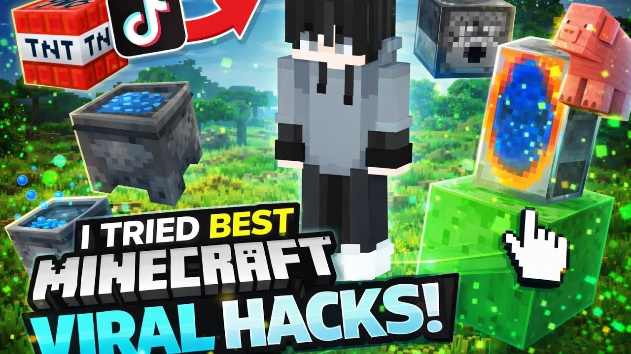 I Tried Minecraft’s Craziest Viral Hacks (Unexpected Results)🤯