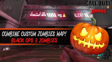 HALLOWEEN COMBINE ZOMBIES! + ALL ELEMENTAL STAFFS - Black Ops 3 Zombies Custom map! (BO3 Mod Tools)