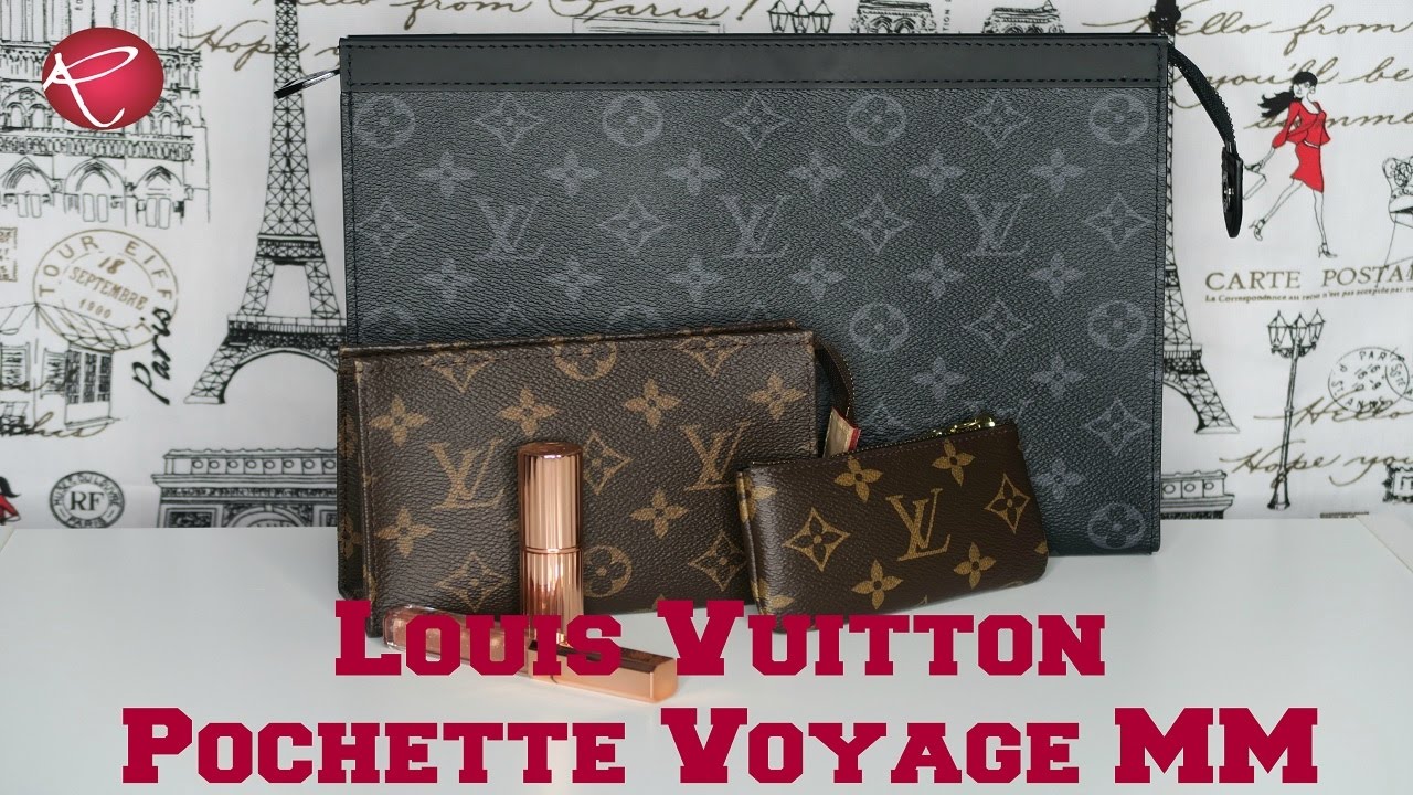 Louis Vuitton Pochette Voyage mm Monogram Eclipse Reverse Monogram Eclipse