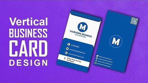 Vertical Business Card Design - Photoshop Tutorial