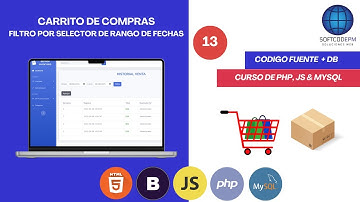 91.13.Sistema de Inventario + Carrito de compra | Filtro por Rango de fechas - PHP, JS, MYSQL