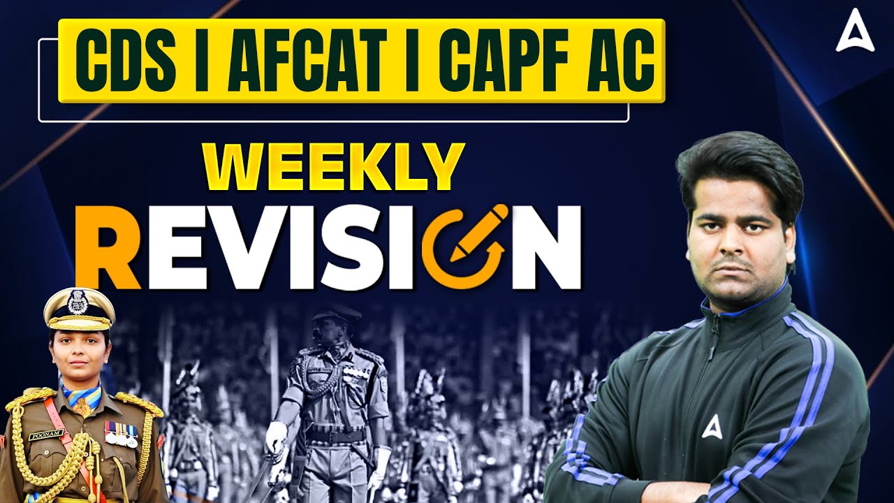 CDS I AFCAT I CAPF AC | WEEKLY REVISION | BY AFTAB SIR - YouTube