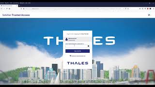Thales SafeNet Trusted Access with Azure Conditional Access authenticating with SAS on Premise
