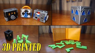 Solving puzzle - 10 3D Printed puzzles