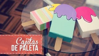 Cajitas en forma de paleta, muy fáciles!